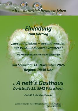 Akademie für Naturheilmethoden & Schamanismus Wilhelm Gailberger 1